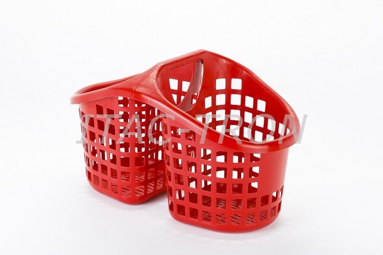 Cesto spesa double 25 litri rosso (5 pz.)