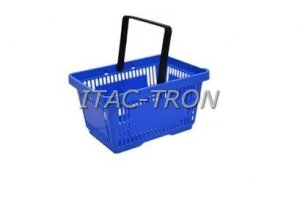 Cesto spesa 22 litri blu a 1 manico (10 pz.)