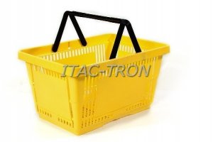 Cesto spesa 22 litri giallo a 2 manici (10 pz.)