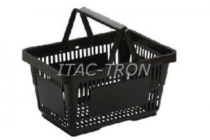 Cesto spesa 22 litri nero a 2 manici (10 pz.)