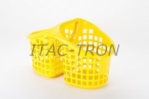 Cesto spesa double 25 litri giallo (5 pz.)