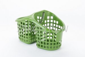 Cesto spesa double 25 litri verde (5 pz.)