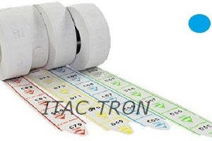 Scontrini Eliminacode a strappo Turnex blu (5 rotoli - 10.000 tks)