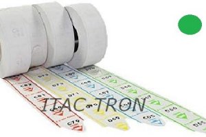 Scontrini Eliminacode a strappo Turnex verde (5 rotoli - 10.000 tks)