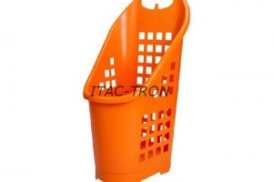 Cesto spesa trolley 64 litri arancio (20 pz.)