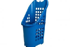 Cesto spesa trolley 64 litri blu (20 pz.)