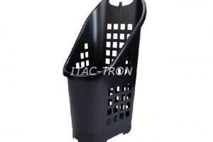 Cesto spesa trolley 64 litri nero (20 pz.)