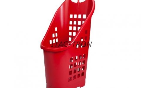 Cesto spesa trolley 64 litri rosso (20 pz.)
